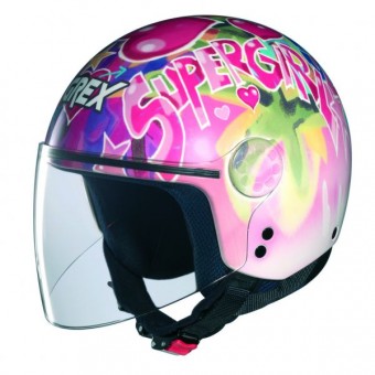 Casque Enfant Grex K1 Visor Fancy White pink 11